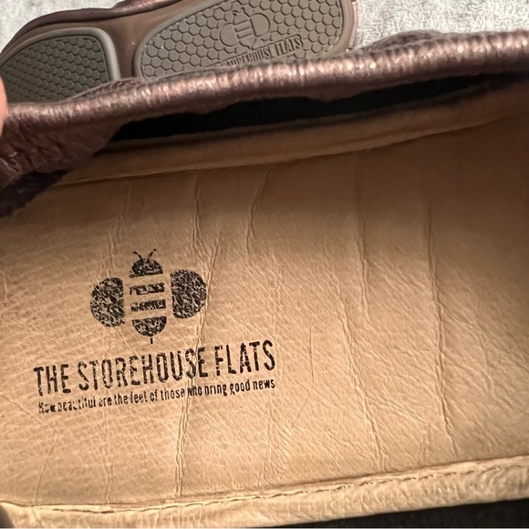 The Storehouse Flats Geaux Gunmetal Rainbow Sparkly Leather Ballet Flat Sz 11 - Picture 9 of 12